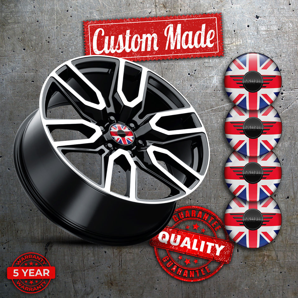 MINI COOPER Silicone Domed Stickers Durable Center Hub Cap Wheel Badges