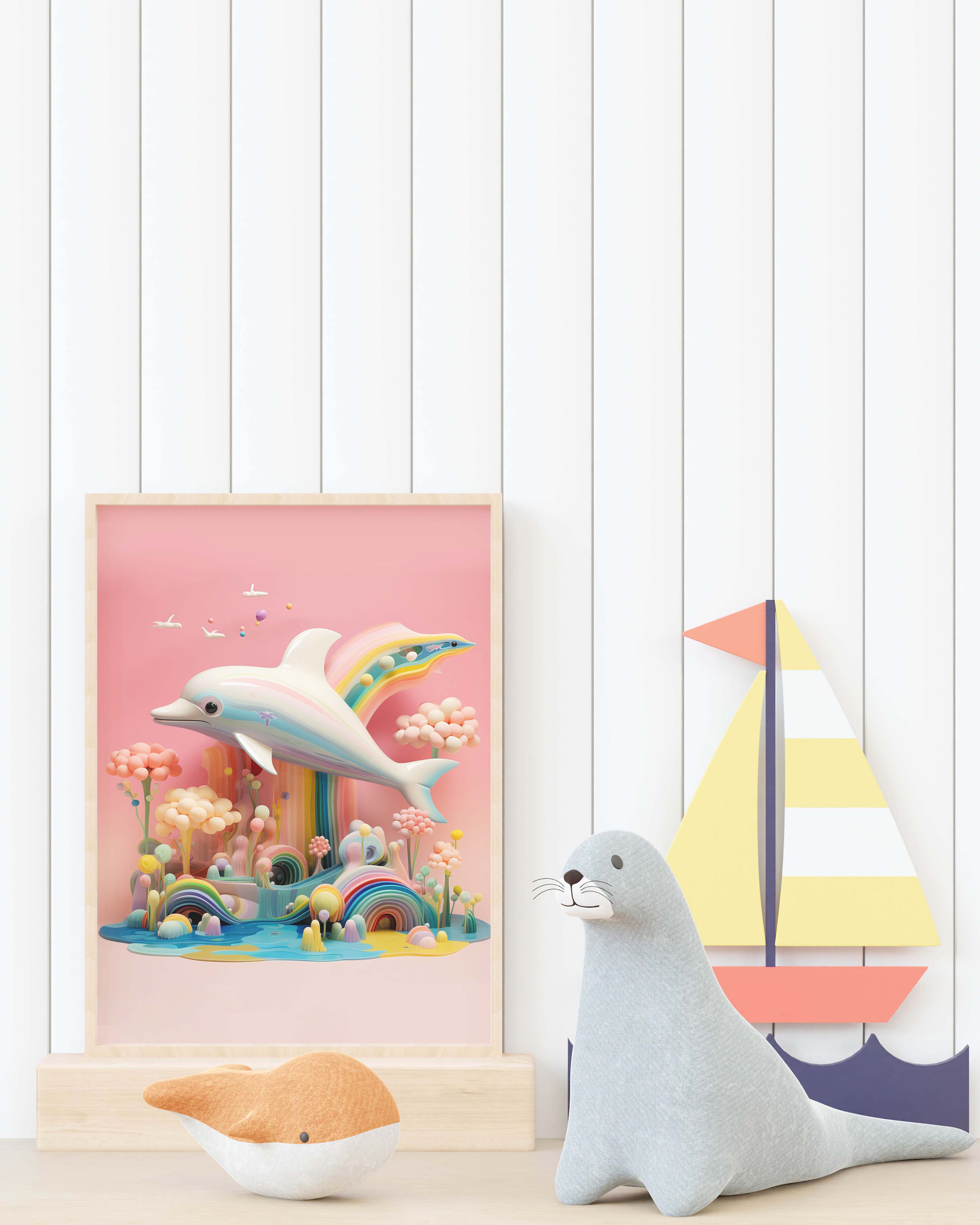 Dolphin Dreamscape Poster