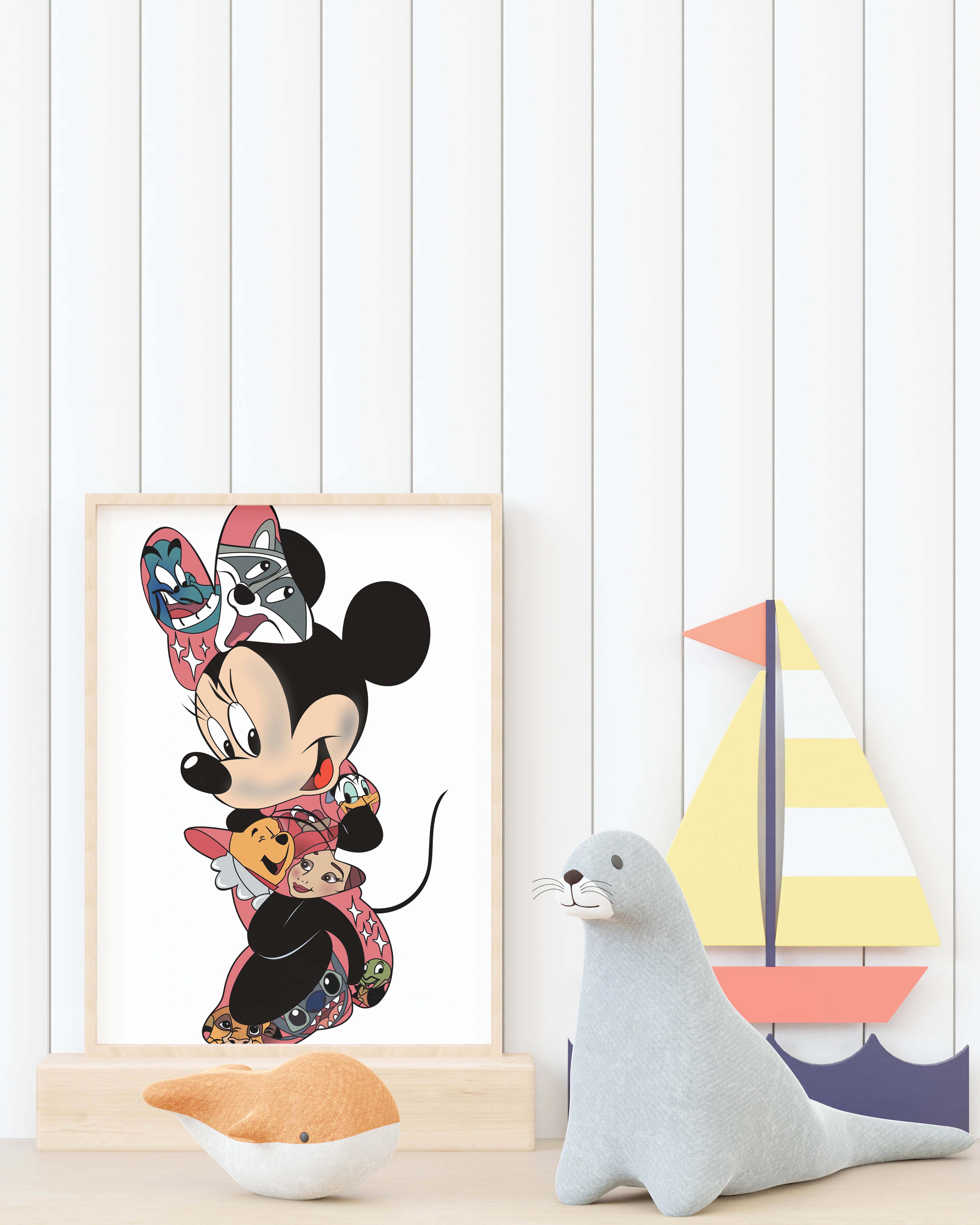 Colored Female Mouse Poster