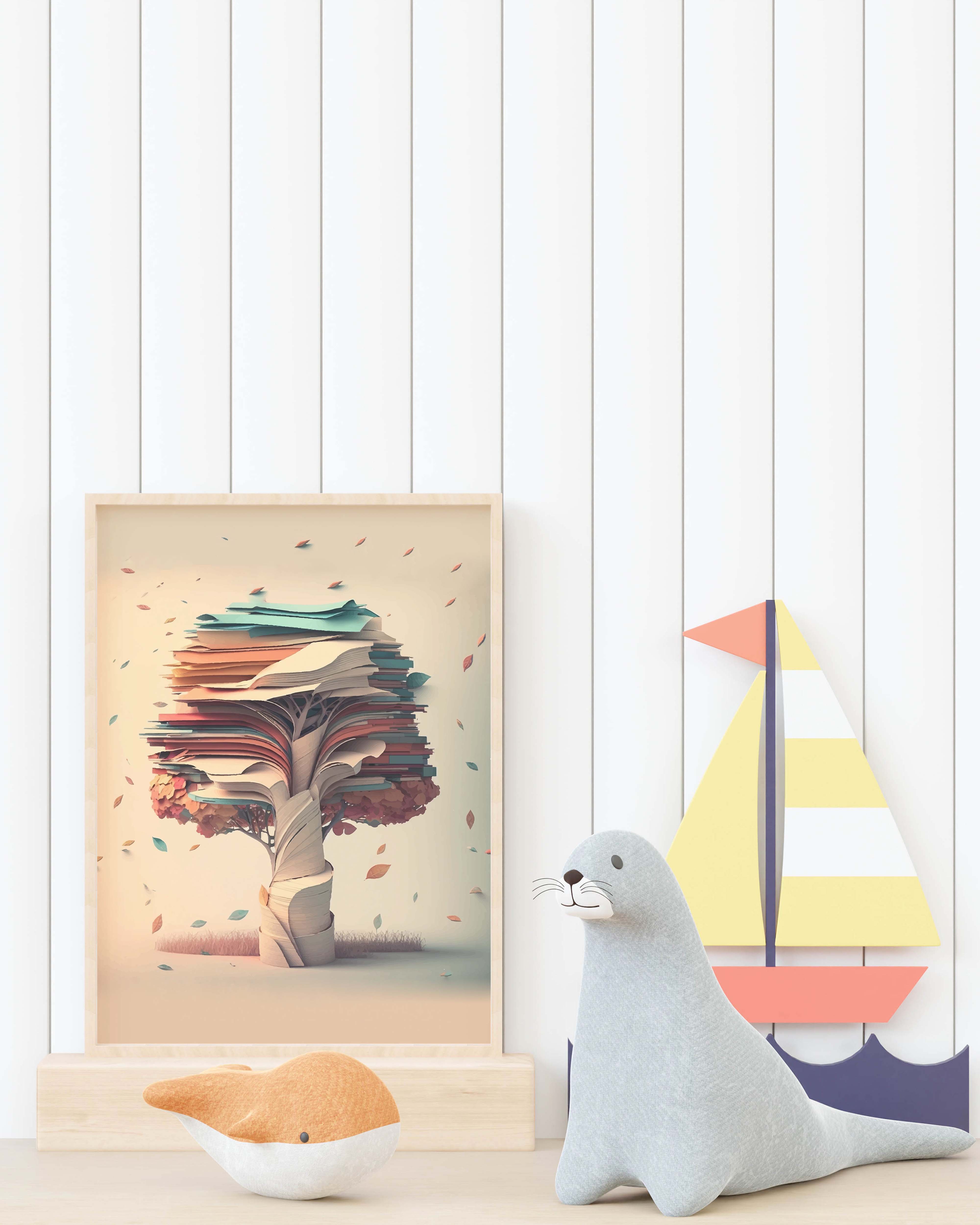 Paper Tree Whimsy Wonderland Poster