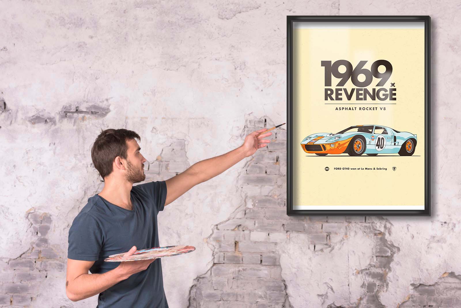 Ford GT40 Poster