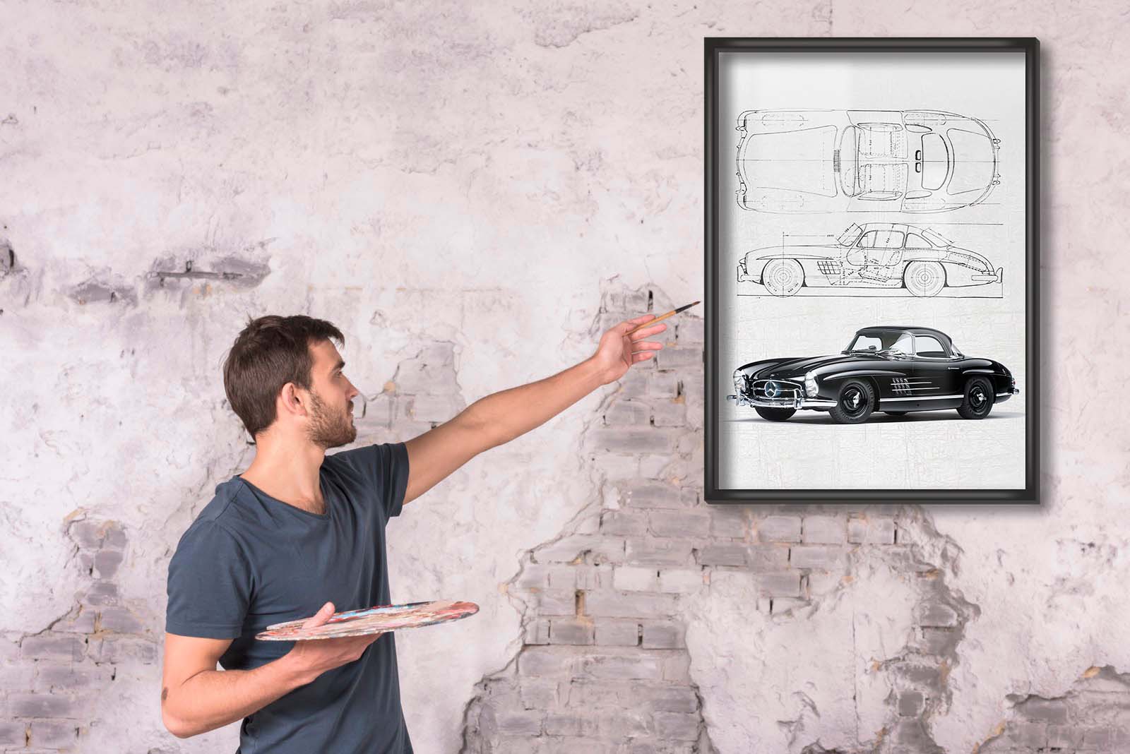 Mercedes-Benz 300 SL  poster