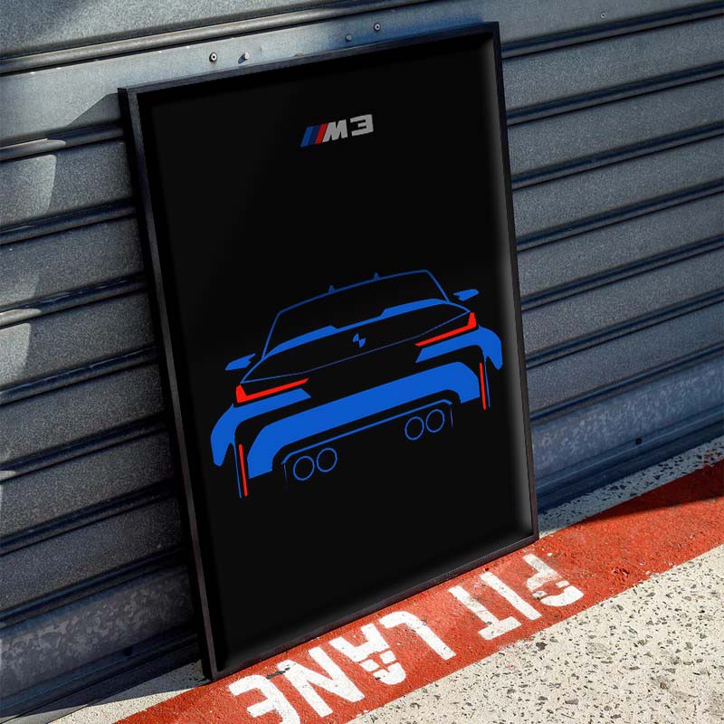 BMW M3 Art Poster